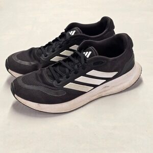 Adidas RunFalcon 5 Running Shoes Black White Men's Size 10.5 Athletic Sneakers